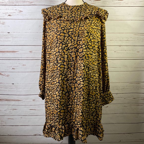 Who What Wear Leopard Dress Plus Sz 1X - Picture 1 of 11